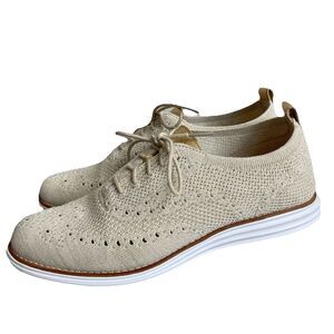 Cole Haan Women's Originalgrand Stitchlite Wing Tip Oxford Knit Shoes 9.5 B